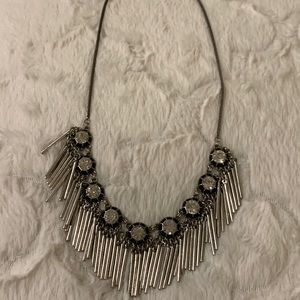 Stunning crystal statement necklace ,fringe.